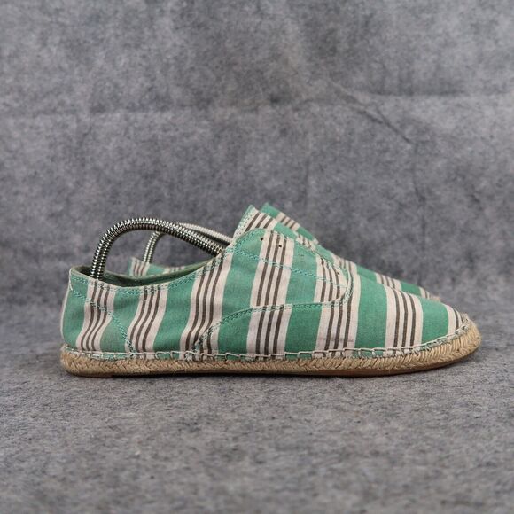 Splendid Shoes Womens 8.5 Sneaker Slip On Flats Loafer Espadrille Striped Fabric - Picture 2 of 12